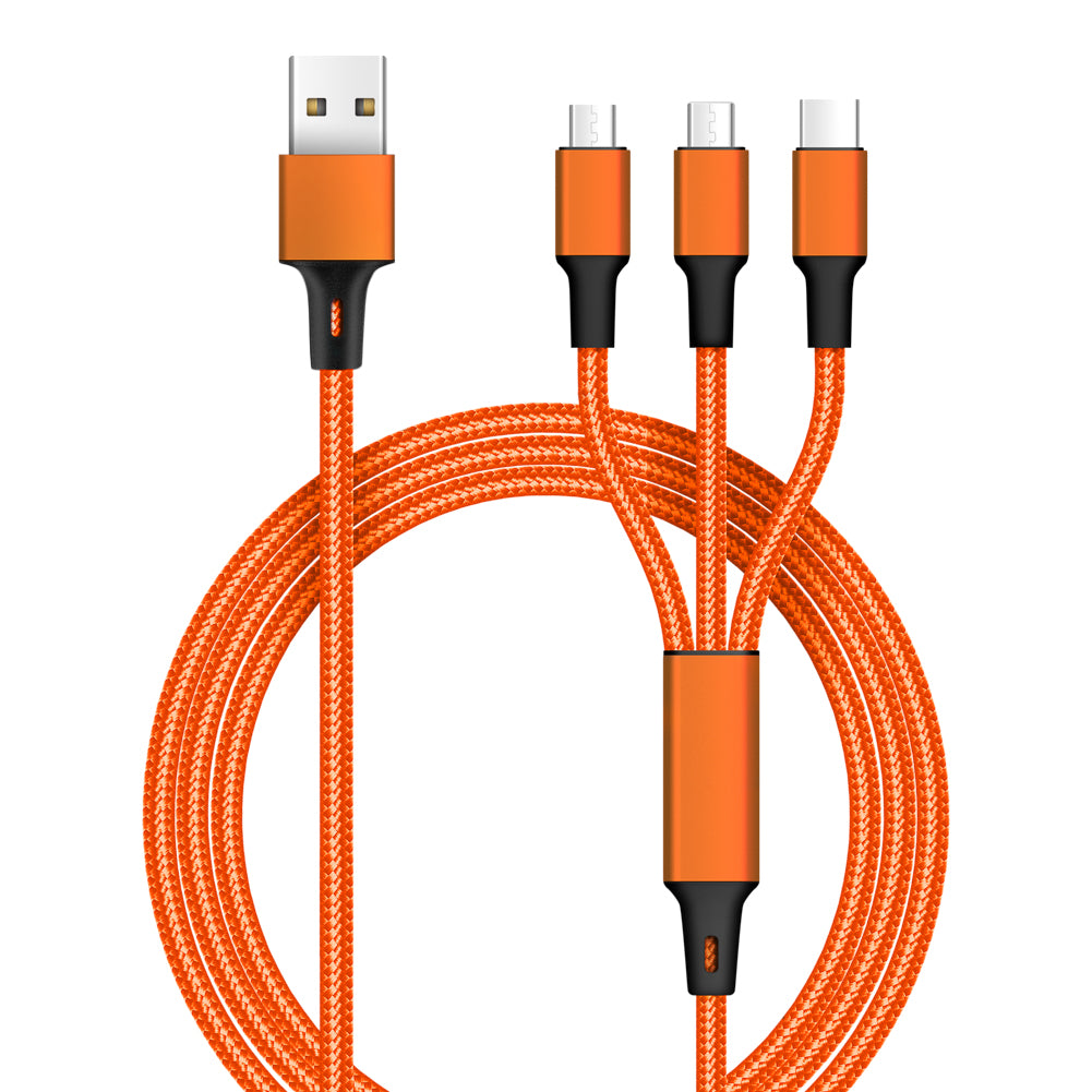3-in-1 Braided Charging Cable