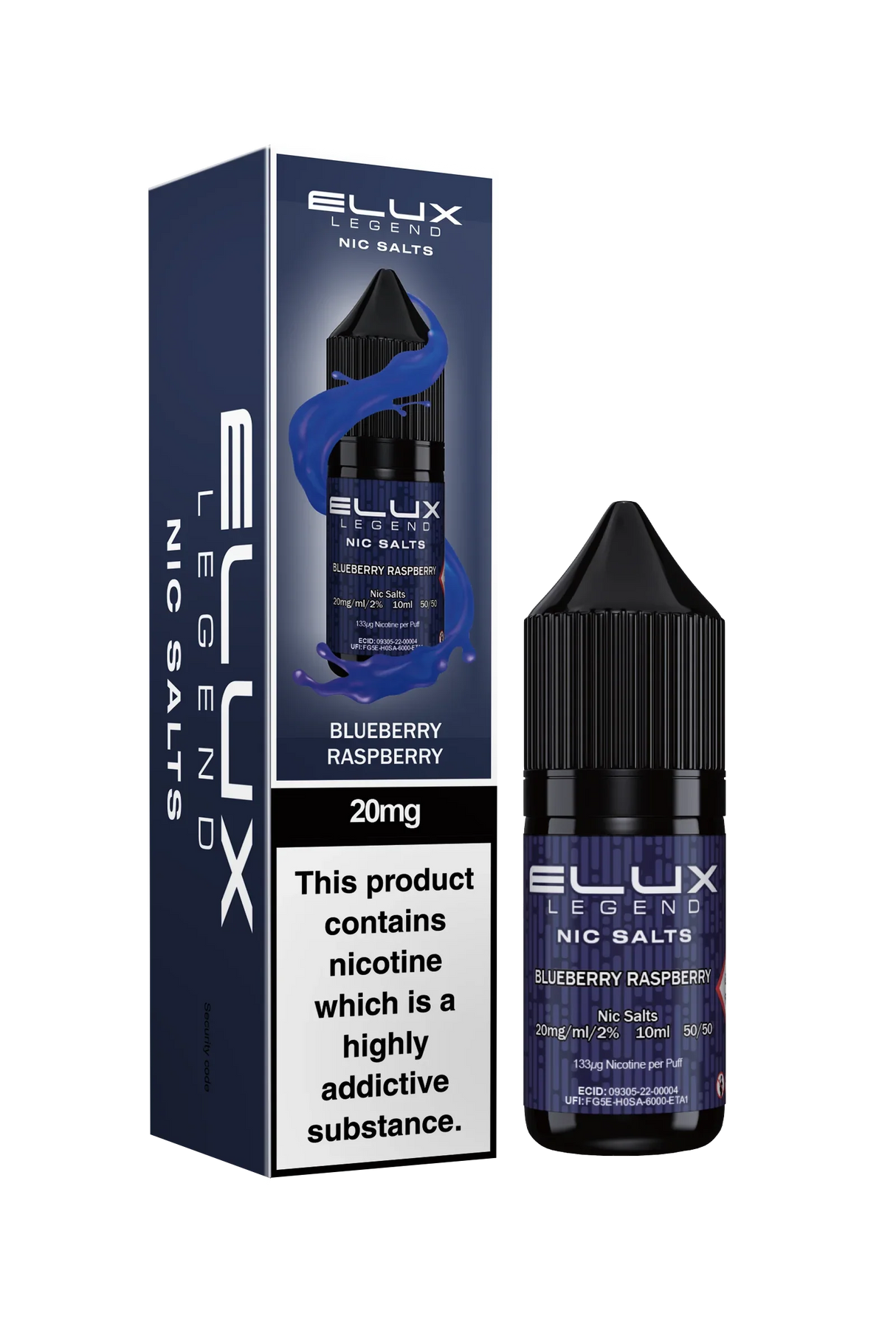 Blueberry Raspberry Nic Salt By Elux Legend