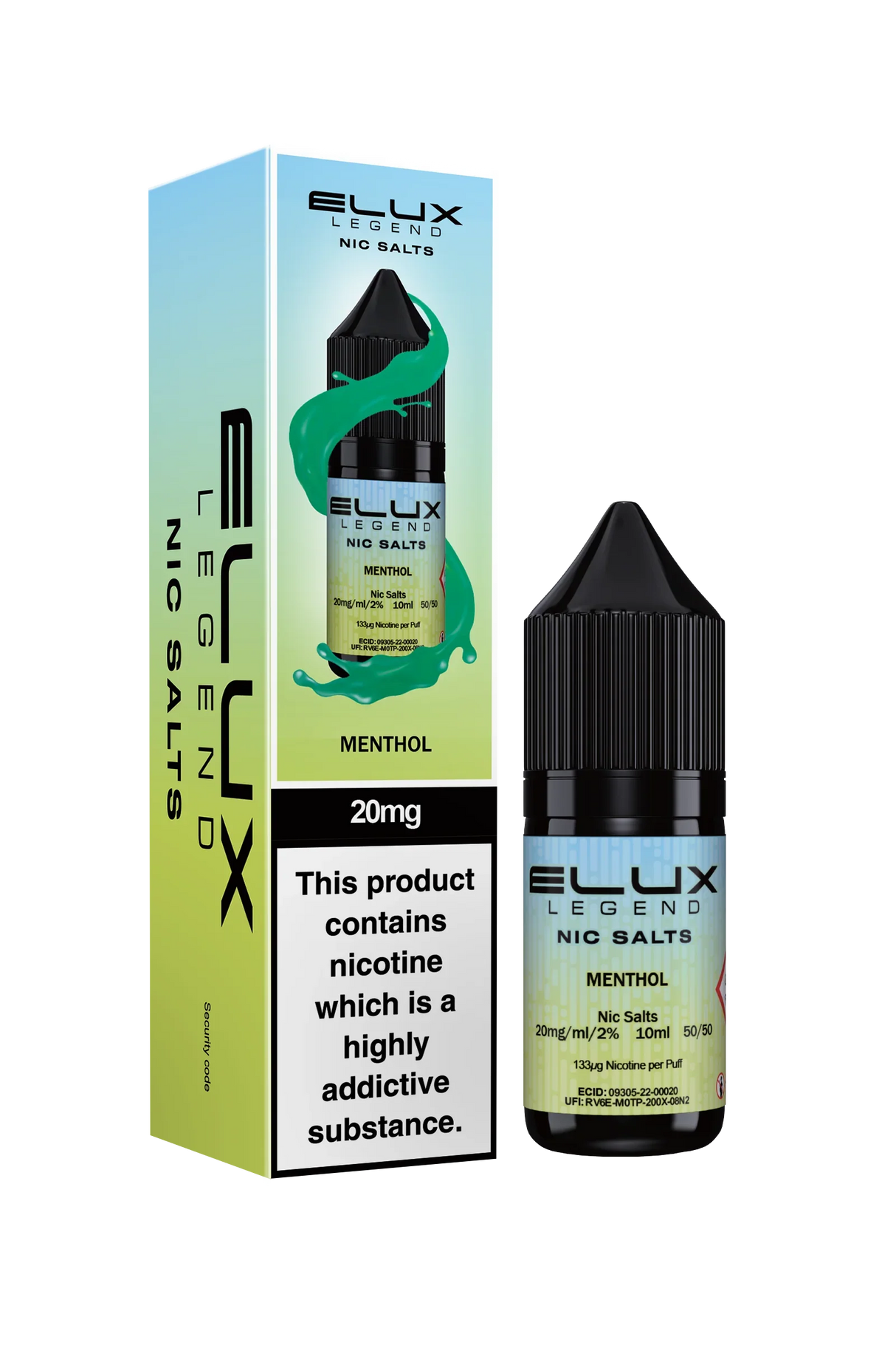 Menthol Nic Salt By Elux Legend