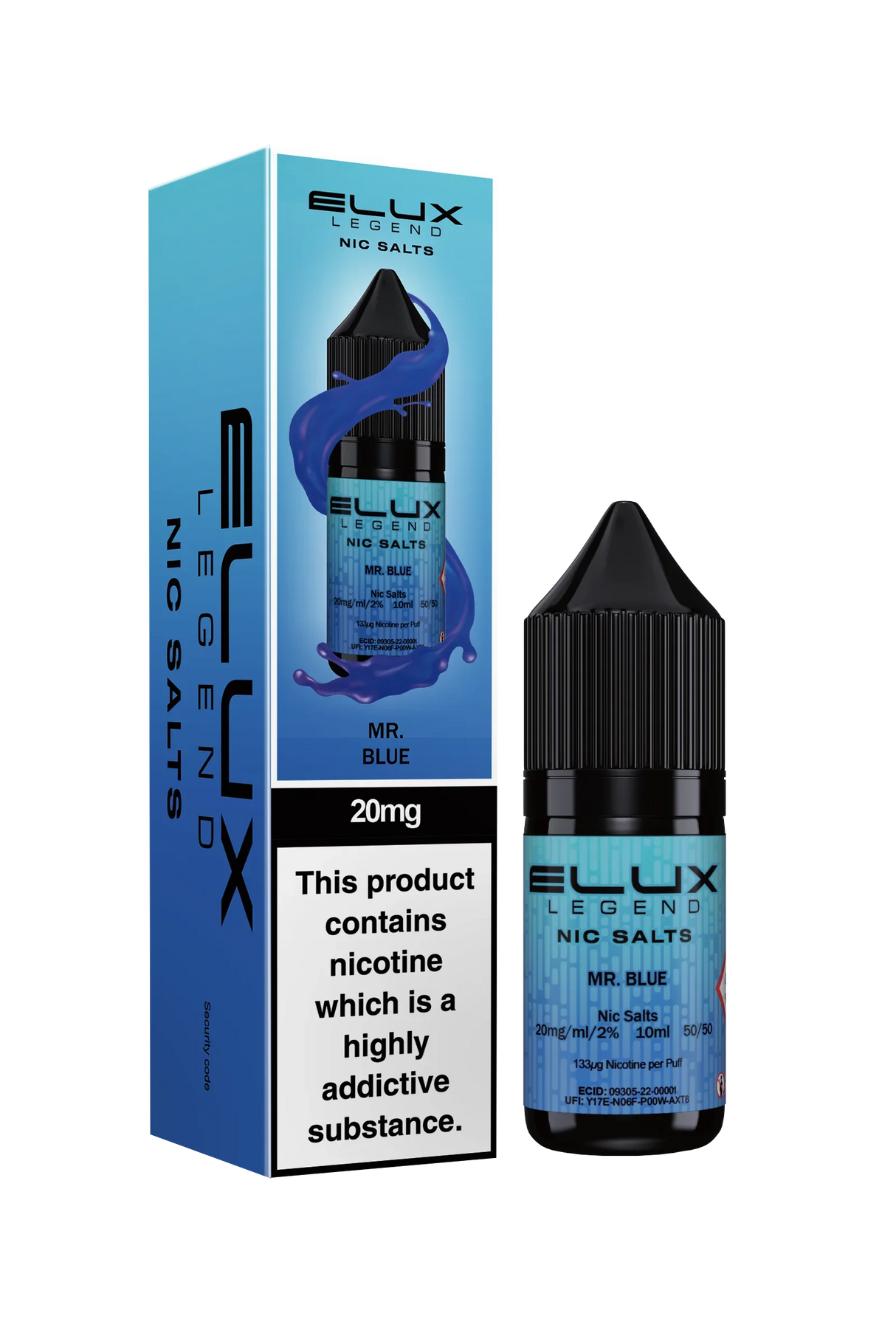 Mr Blue Nic Salt By Elux Legend