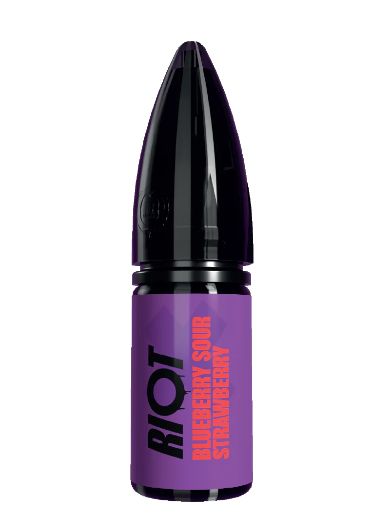RIOT X Blueberry Sour Strawberry 10ml nic salt with fresh blueberries and strawberries