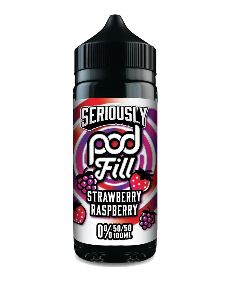 Strawberry Raspberry By Seriously Pod 50/50 Fill E-Liquid 100ml Shortfill