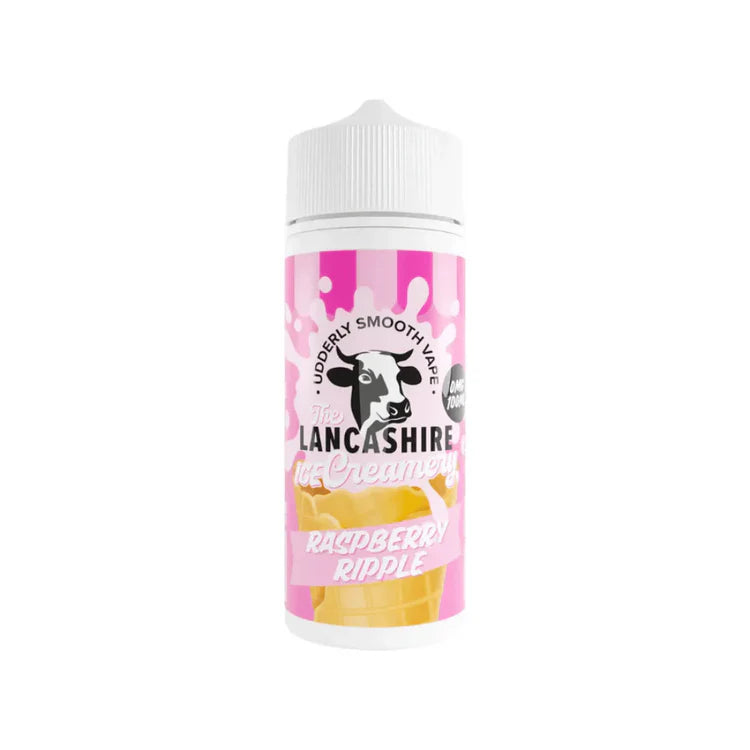 Raspberry Ripple 100ml E-Liquid by The Lancashire Ice Creamery