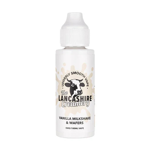 Vanilla Milkshake & Wafers 100ml E-Liquid by The Lancashire Creamery