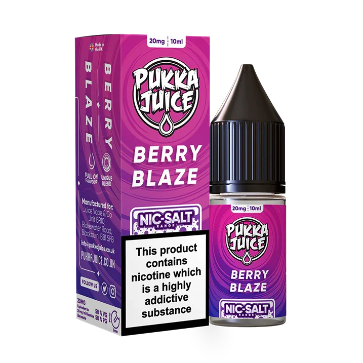 Berry Blaze Nic Salt By Pukka Juice
