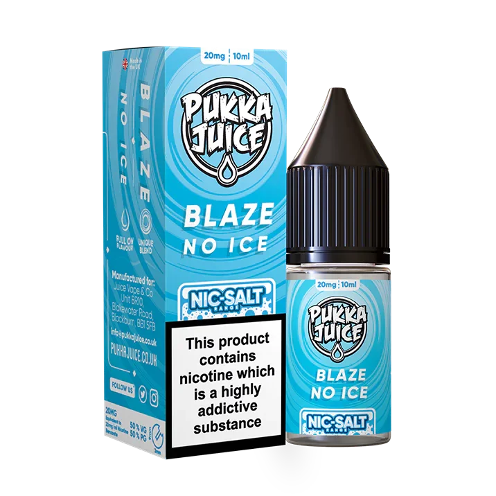 Blaze No Ice Nic Salt By Pukka Juice