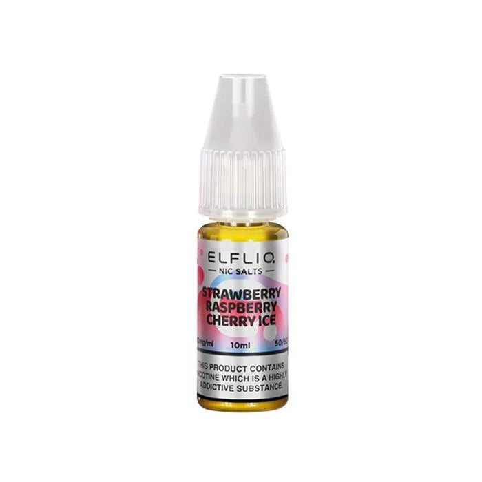 Strawberry Raspberry Cherry Ice By Elfbar Elfliq Nic Salt 10ml