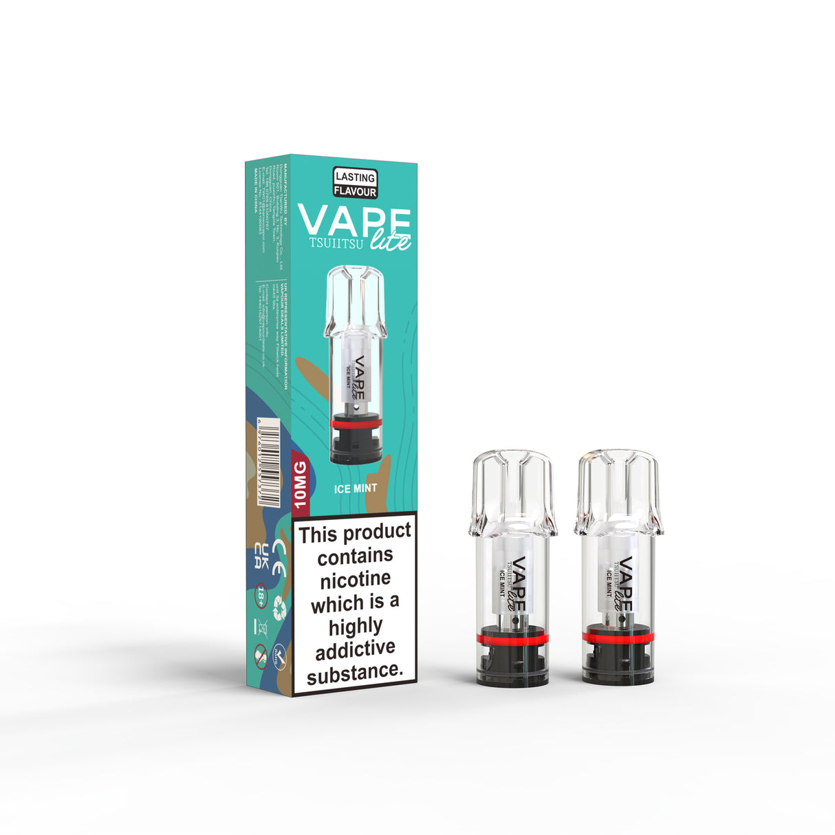 ice mint vape lite pods 10mg 2 pack