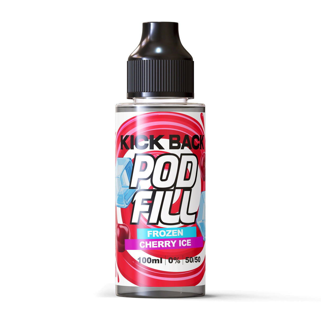 Cherry Ice By Kick Back Pod Fill E-Liquid 100ml Shortfill
