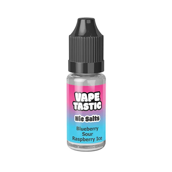 Blueberry Sour Raspberry ice Nic Salts By Vapetastic 10ml