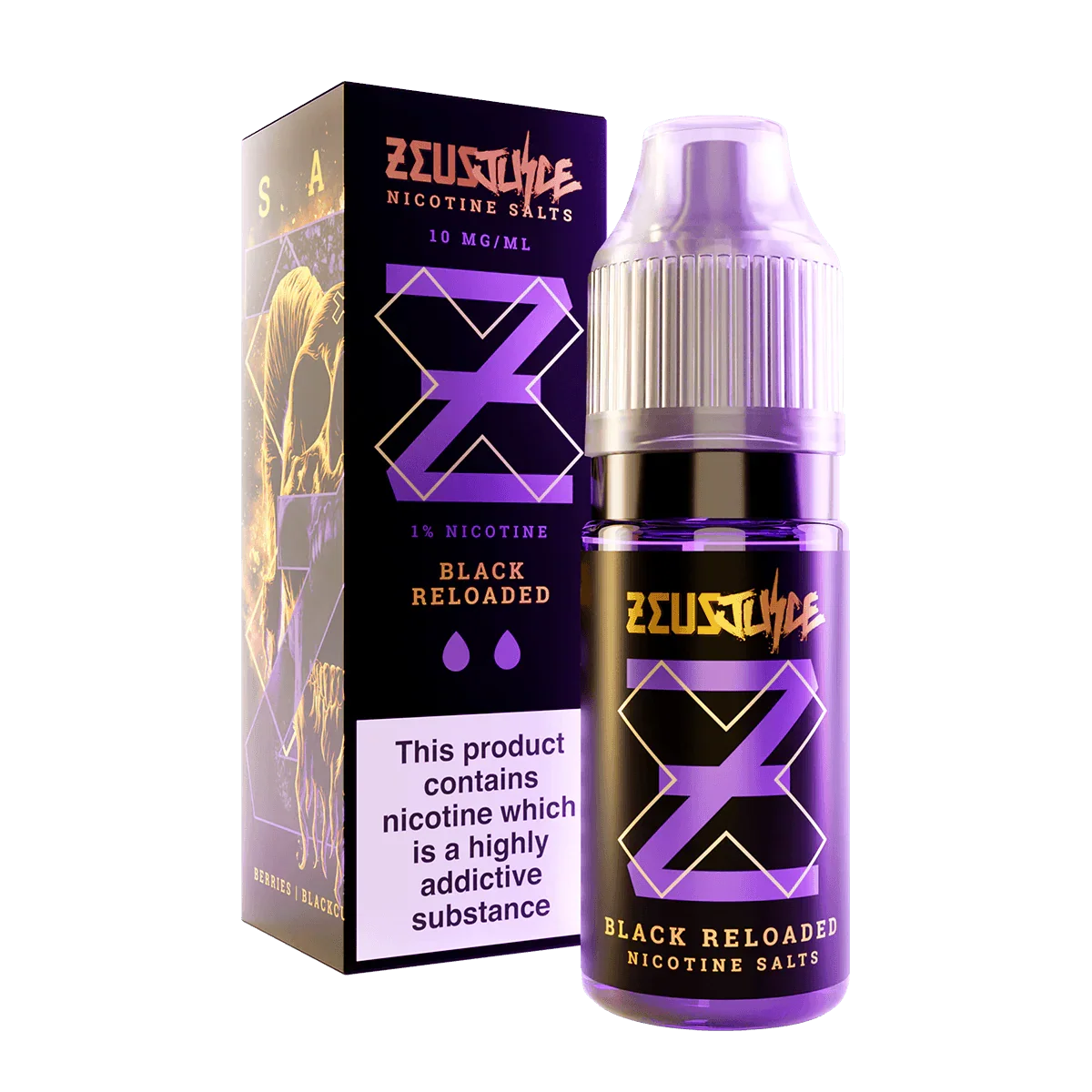 Black Reloaded Salt by Zeus Juice - I Love Vapour