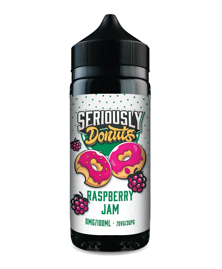 Raspberry Jam By Seriously Donuts E-Liquid 100ml Shortfill
