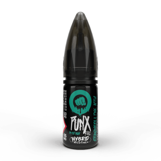 STRAWBERRY & PINK APPLE PUNX BY RIOT 10ML HYBRID SALT E-LIQUID - I Love Vapour