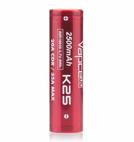 Vapcell Battery K25 18650 2500mAh 20A