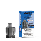 Vape Lite Pebble 6k Replacement Pods – Nicotine Free (0mg)