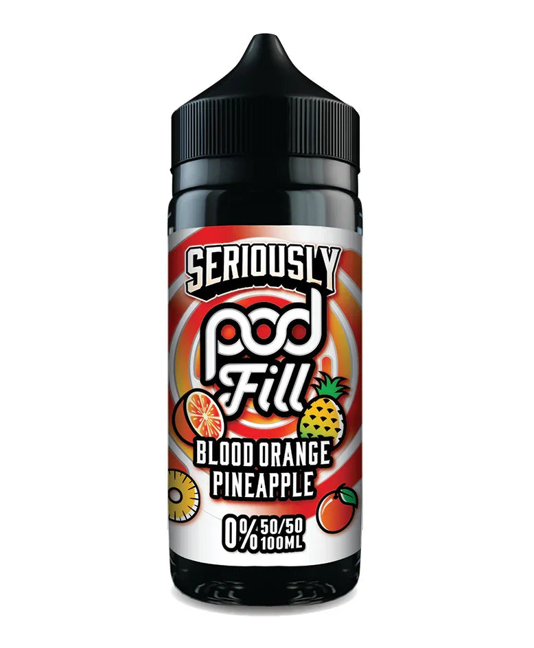 Blood Orange Pineapple By Seriously Pod 50/50 Fill E-Liquid 100ml Shortfill