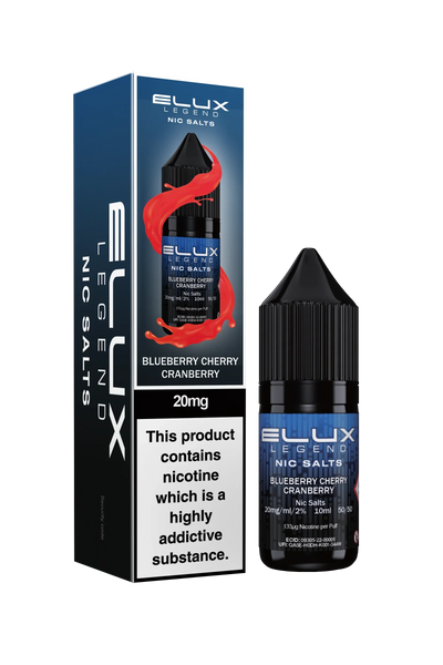 Blueberry Cherry Cranberry Nic Salt By Elux Legend  I Love Vapour