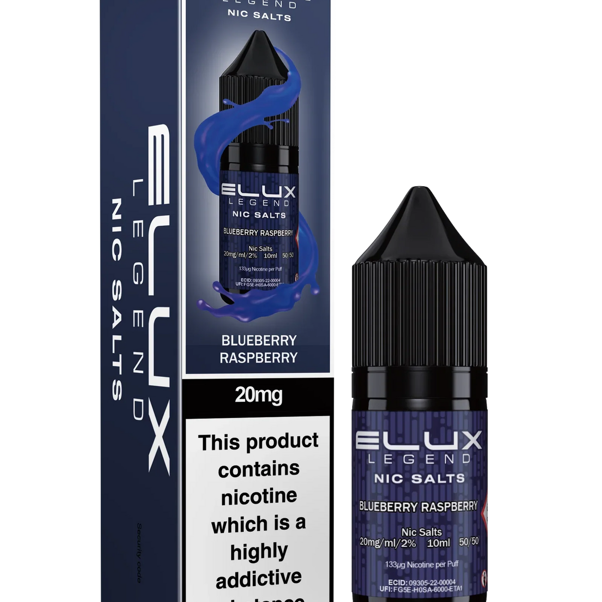 Blueberry Raspberry Nic Salt By Elux Legend – I Love Vapour