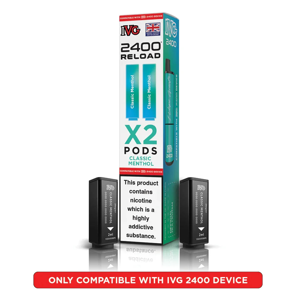 IVG 2400 Reload 2-in-1 Prefilled Vape Pods