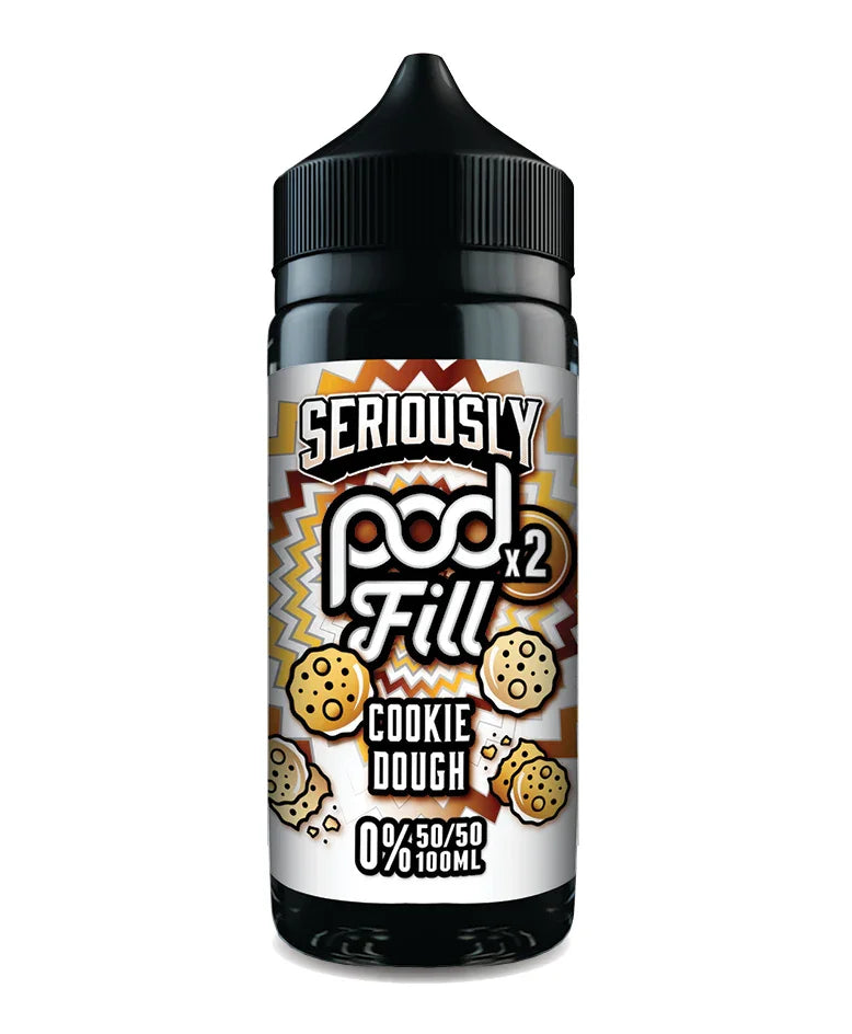 Cookie Dough By Seriously Pod Fill X2 50/50 E-Liquid 100ml Shortfill