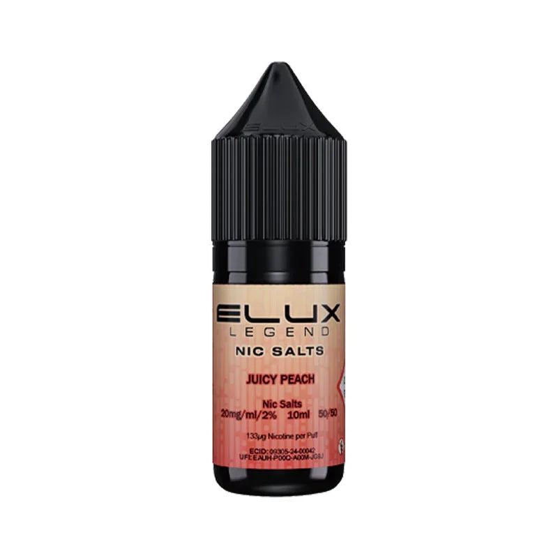Juicy Peach Nic Salt By Elux Legend