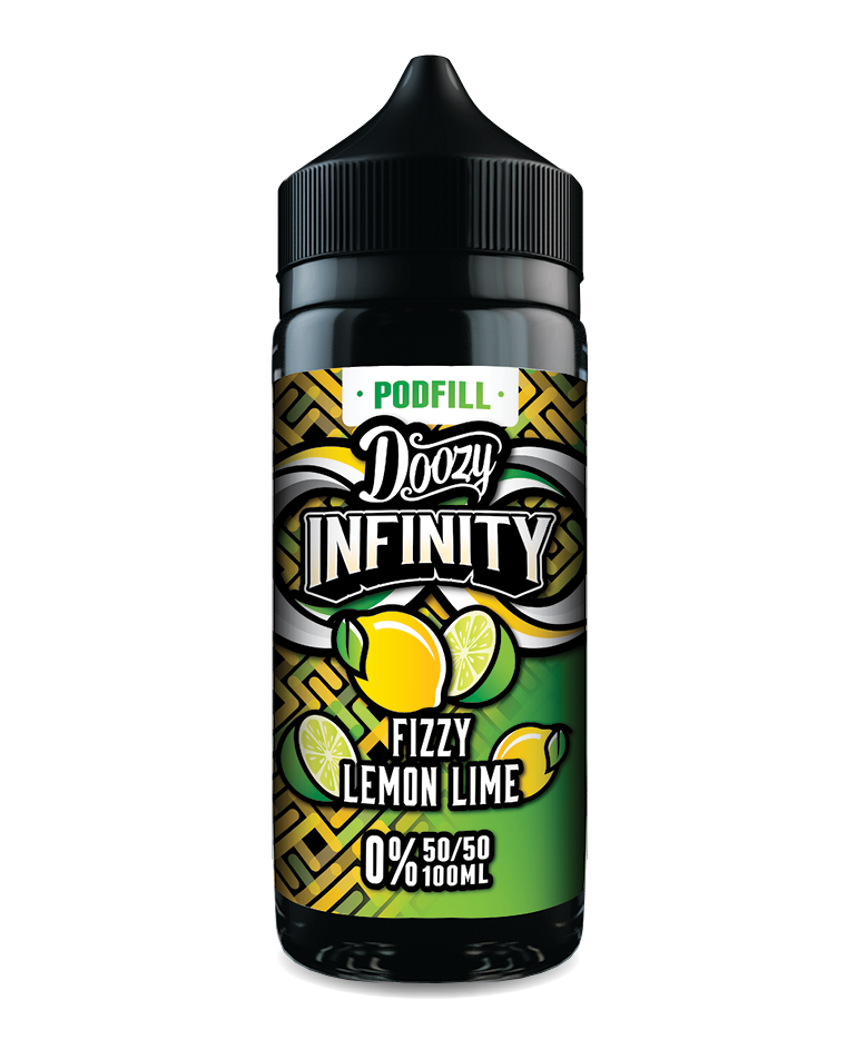 Fizzy Lemon Lime By Doozy Infinity Pod Fill 50/50 E-Liquid 100ml Shortfill