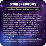 Starshroooms x10 Mushroom Gummies | Blackcurrant | 6 Mushrooms + Ginseng for Mind & Mood