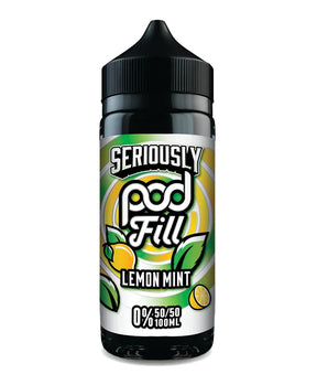 Lemon Mint by Seriously Pod Fill 100ml shortfill e-liquid bottle