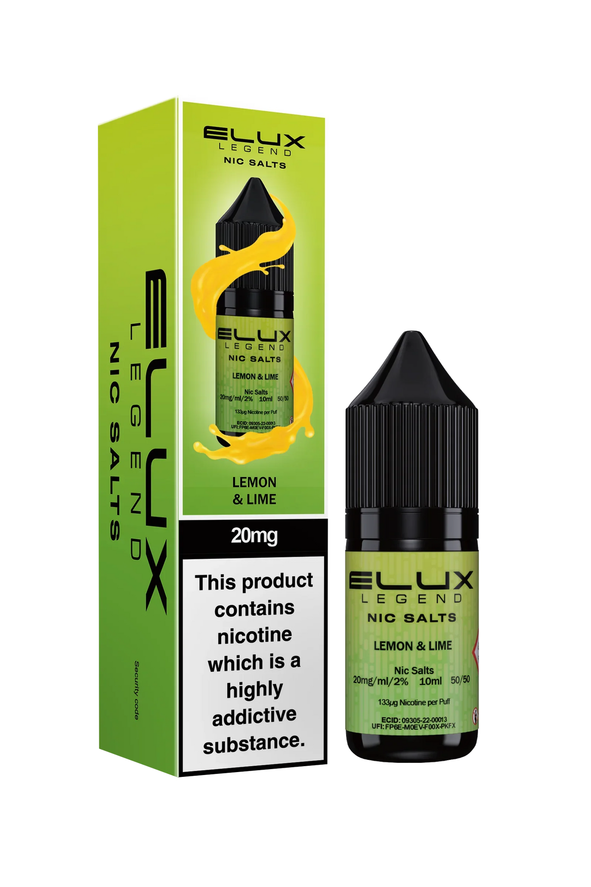 Lemon Lime Nic Salt By Elux Legend