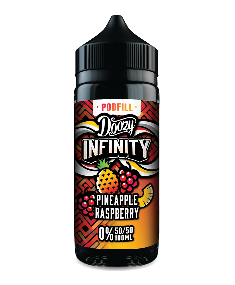 Pineapple Raspberry By Doozy Infinity Pod Fill 50/50 E-Liquid 100ml Shortfill