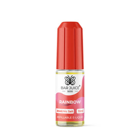 Rainbow 20mg Bar Juice nic salt e-liquid 10ml bottle