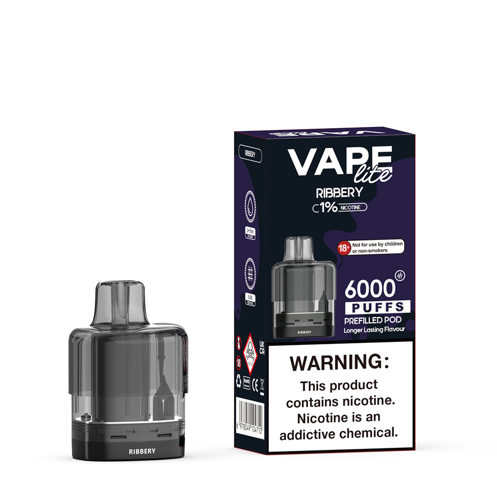 Riberry 6000 puff blackcurrant vape pod Vape Lite 6000 Max