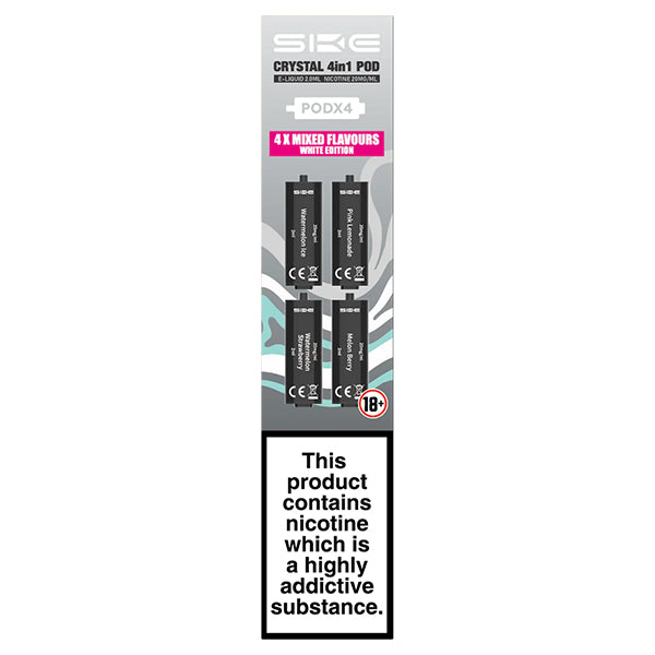 SKE Crystal 2400 4 in 1 Prefilled Pods - 4PK