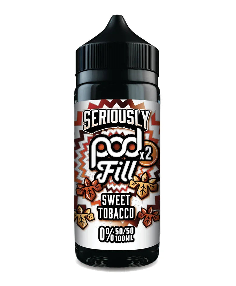 Sweet Tobacco By Seriously Pod Fill X2 50/50 E-Liquid 100ml Shortfill