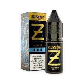 Atlantis by Zeus Juice 10ml freebase e-liquid bottle on a white background