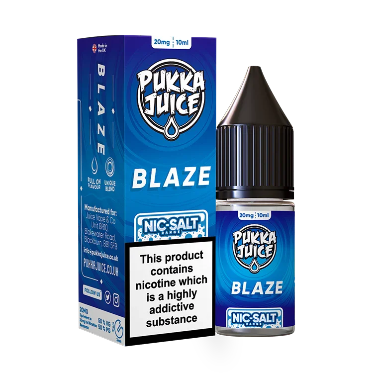 Blaze Nic Salt By Pukka Juice