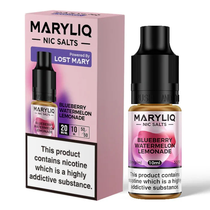 Blueberry Watermelon Lemonade By Lost Mary MARYLIQ Nic Salts 10ml