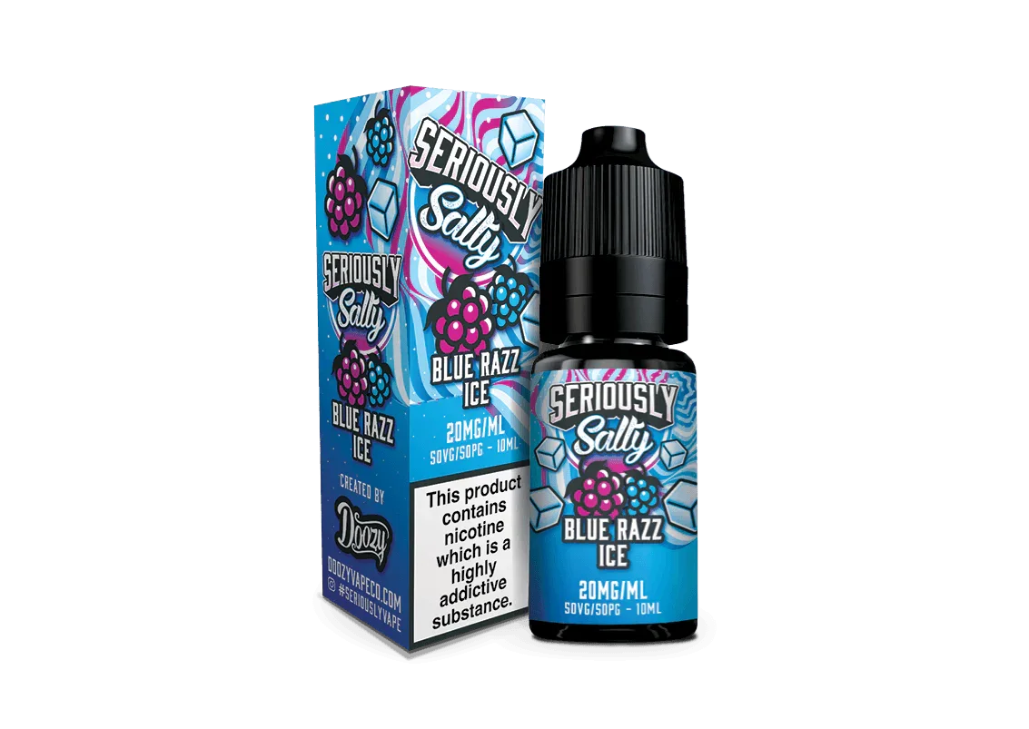 Seriously Salty Blue Razz Ice Nic Salt E-Liquid - I Love Vapour
