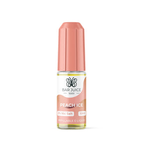 Peach Ice Nic Salt by Bar Juice 10ml e-liquid bottle