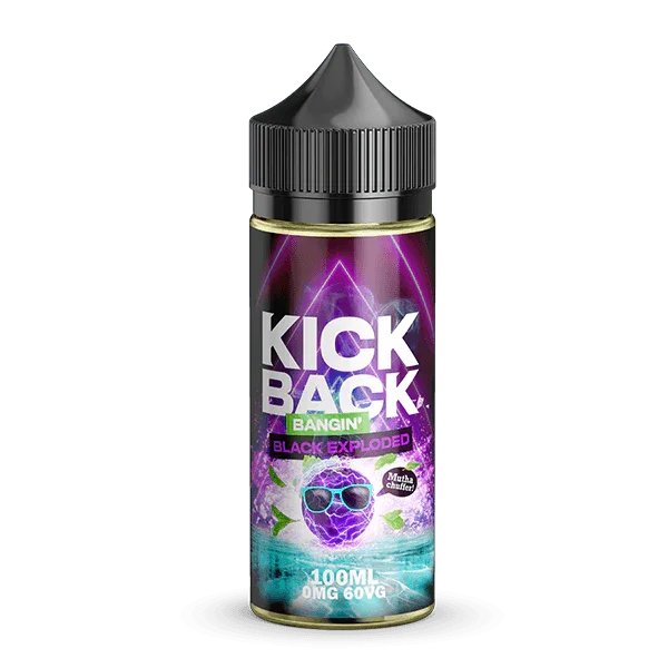 Kick Back Bangin Black exploded 100ml E-Liquid - I Love Vapour E-Juice kick back