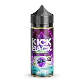 Kick Back Bangin Black exploded 100ml E-Liquid - I Love Vapour E-Juice kick back