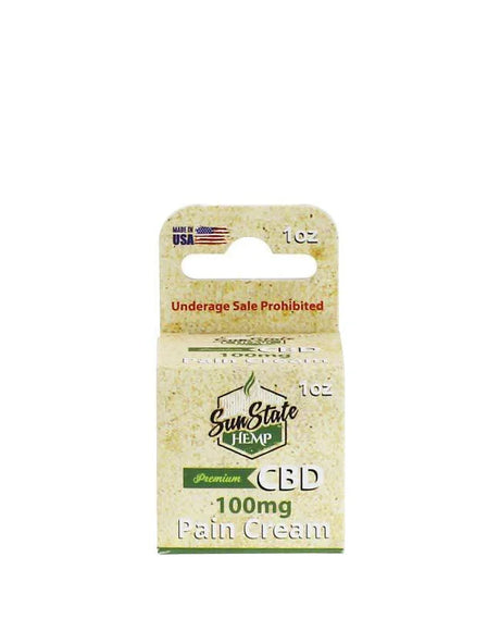 SunState Hemp CBD 1oz Pain Cream 100mg - I Love Vapour Skincare Sun State Hemp