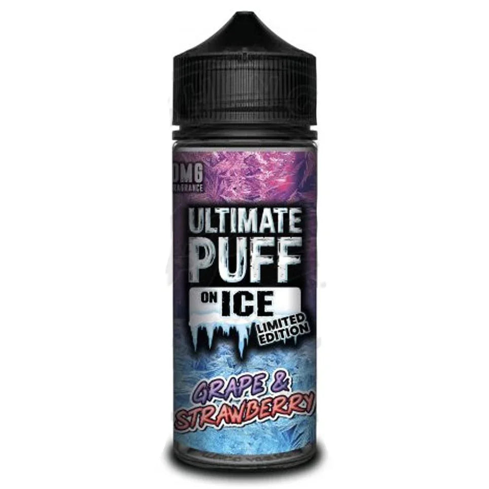 Grape & Strawberry On Ice By Ultimate Puff E-Liquid 100ml Shortfill